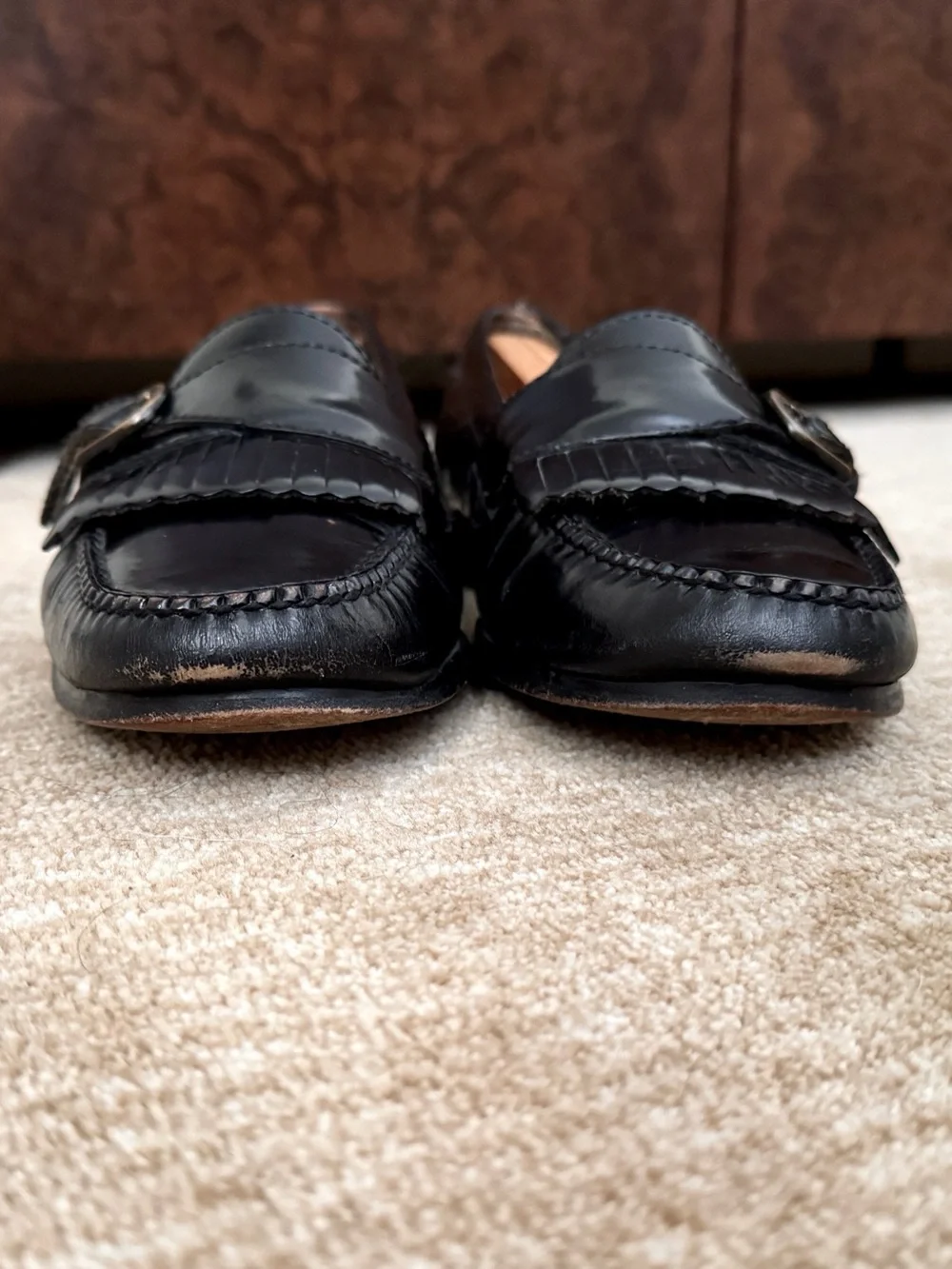 Cole Haan Kiltie Monk Strap Slip On Loafers